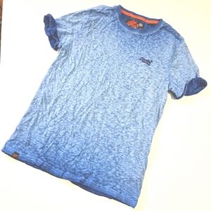Superdry blue ombre burnout tee men's size L large NWOT